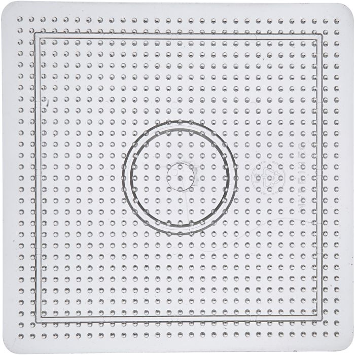 Pannello a pioli, misura 14,5x14,5 cm, medium, trasparente, 1 pz