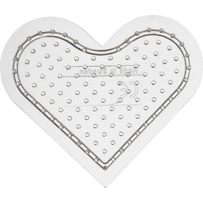 Pannello a pioli, Cuore piccolo, misura 7 cm, medium, transparent, 1 pz
