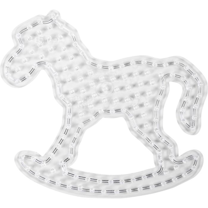 Pannello a pioli, cavallo a dondolo, H: 16,5 cm, L: 18,5 cm, JUMBO, trasparente