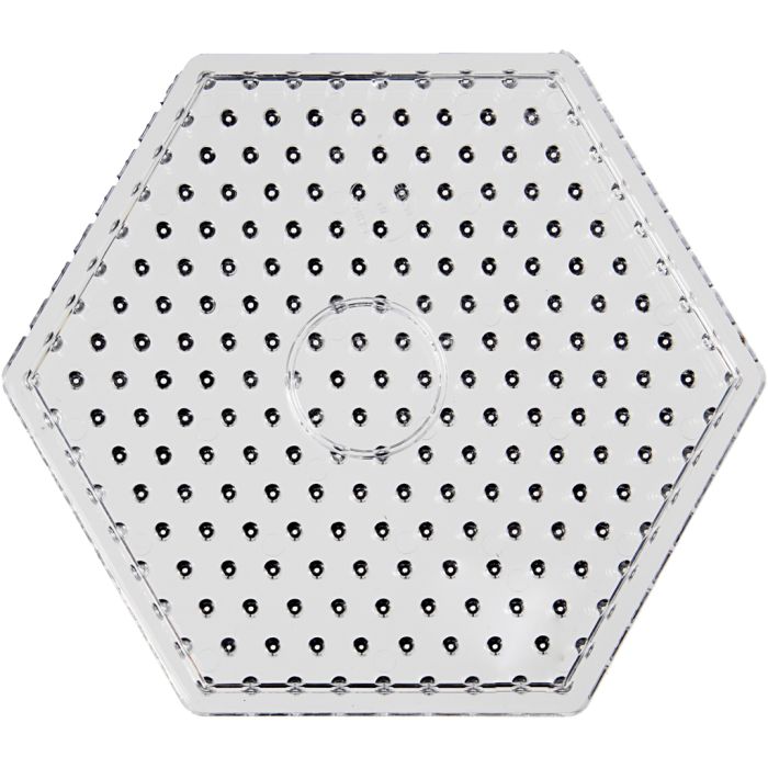 Pannello a pioli, esagono, misura 17,5x17,5 cm, JUMBO, trasparente, 1 pz