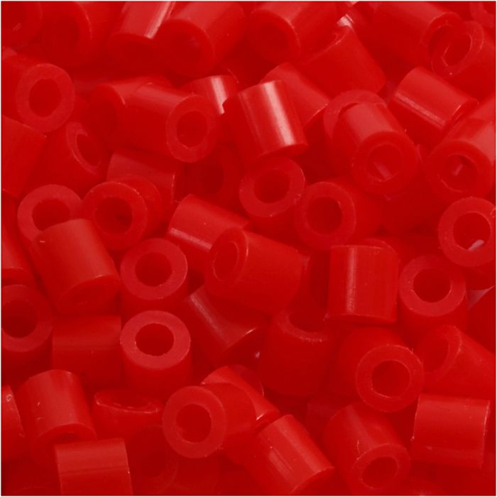 PhotoPearls, misura 5x5 mm, misura buco 2,5 mm, medium, rosso (19), 1100 pz/ 1 conf.