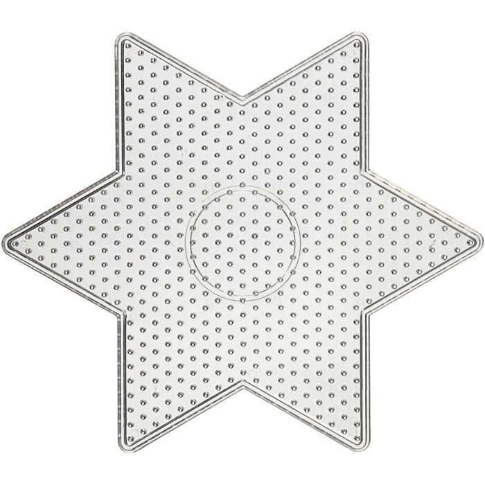 Pannello a pioli, grande stella, misura 15x15 cm, medium, 10 pz/ 1 conf.