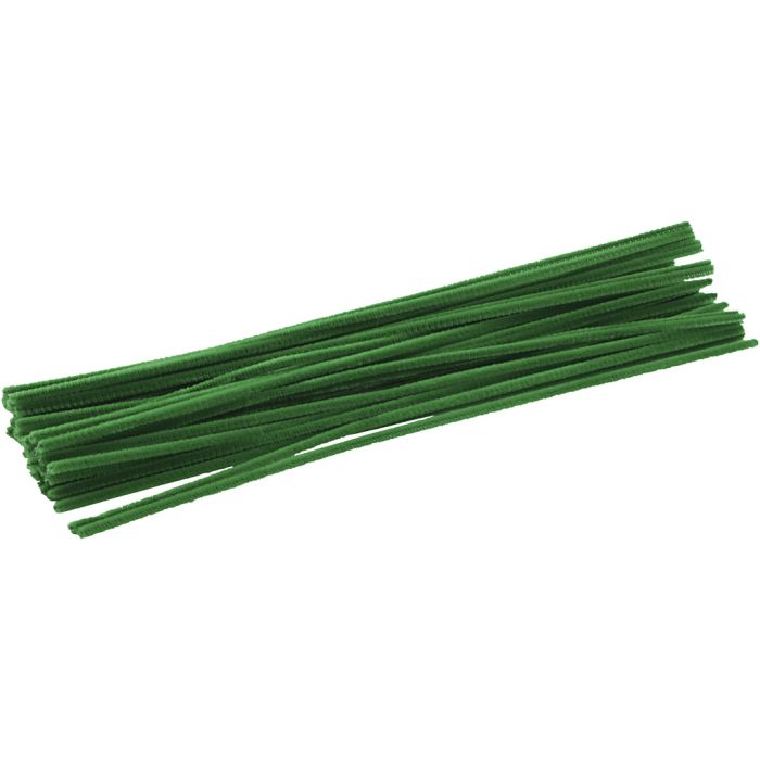 Ciniglia, L: 30 cm, spess. 4 mm, verde, 50 pz/ 1 conf.