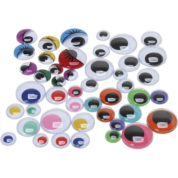Occhi mobili, misura 9,5-19 mm, 4 pezzo, 500 pz/ 1 conf.