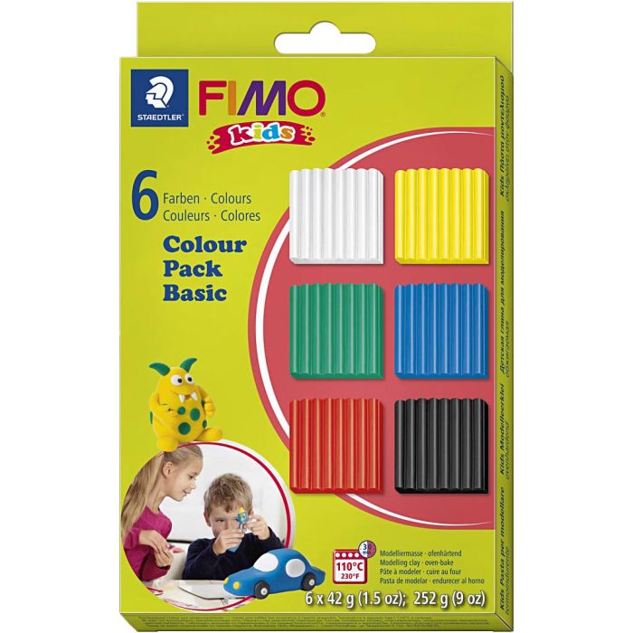 FIMO® per Bimbi, colori standard, 6x42 g/ 1 conf.