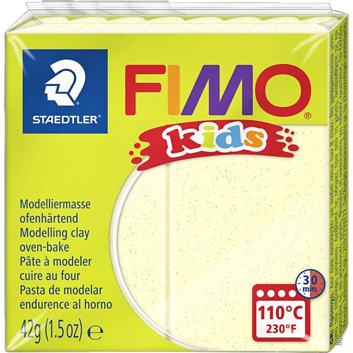 FIMO® per Bimbi, glitter, giallo perla, 42 g/ 1 conf.