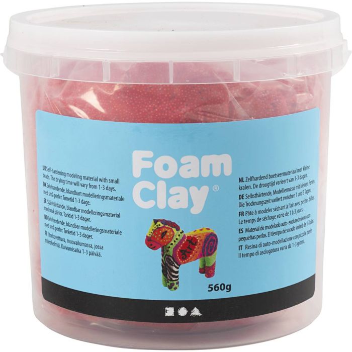 Foam Clay® , rosso, 560 g/ 1 secch.
