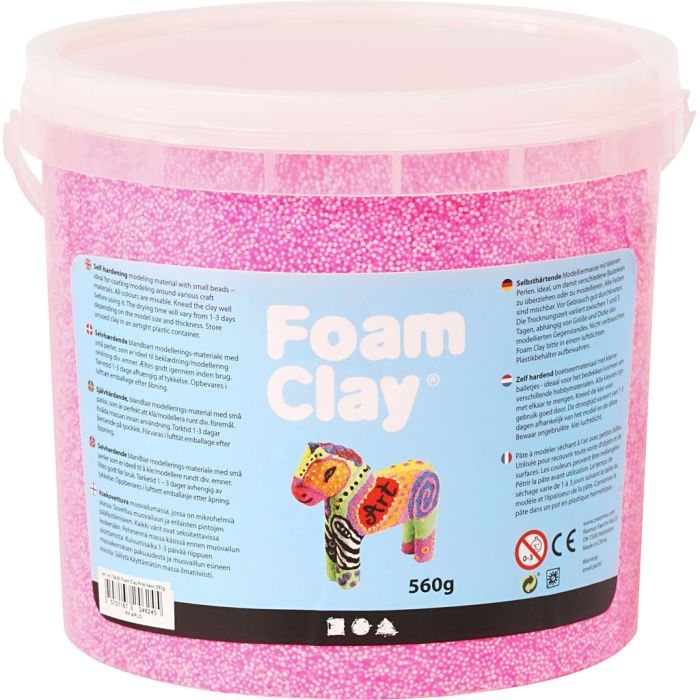 Foam Clay® , neon pink, 560 g/ 1 secch.