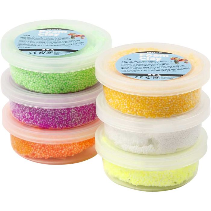 Foam Clay® , colori primaverili, 6x14 g/ 1 conf.