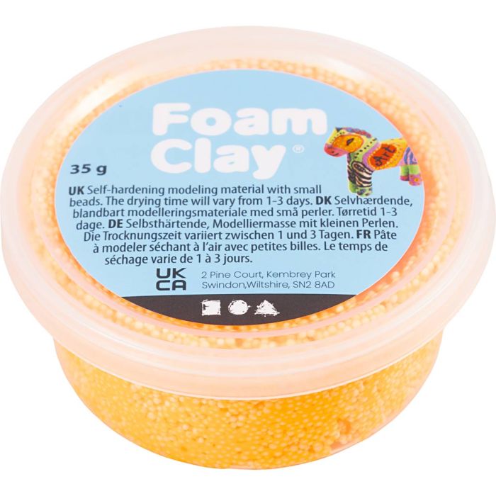 Foam Clay® , arancio, 35 g/ 1 vasch.