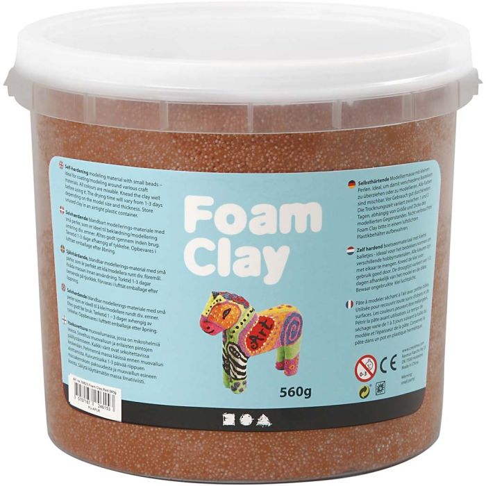 Foam Clay® , marrone, 560 g/ 1 secch.