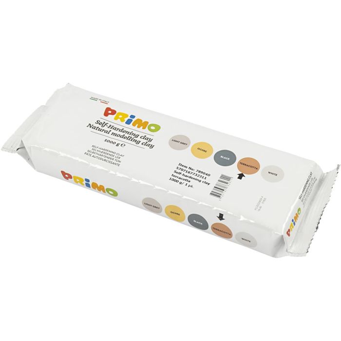 Argilla Autoindurente, terracotta, 12x1000 g/ 1 conf.