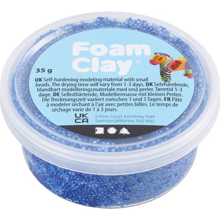 Foam Clay® , blu, 35 g/ 1 vasch.