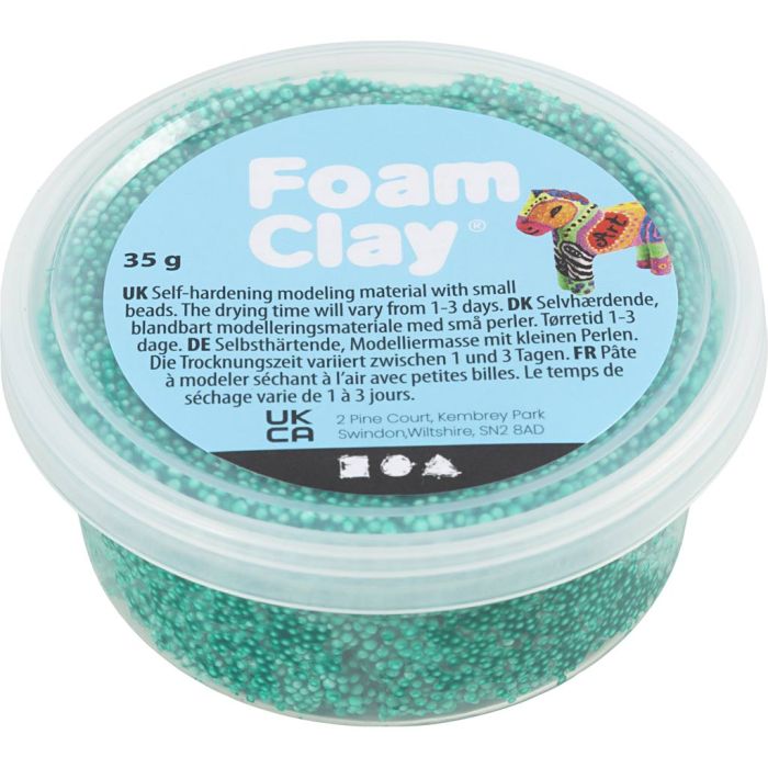 Foam Clay® , verde scuro, 35 g/ 1 vasch.