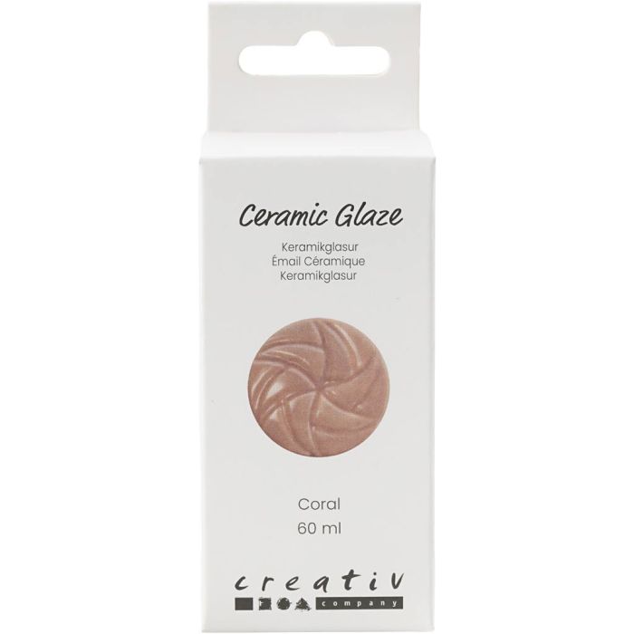 Smalto per Ceramica, 984-1101 °C, opaca, Coral, 60 ml/ 1 vasch.
