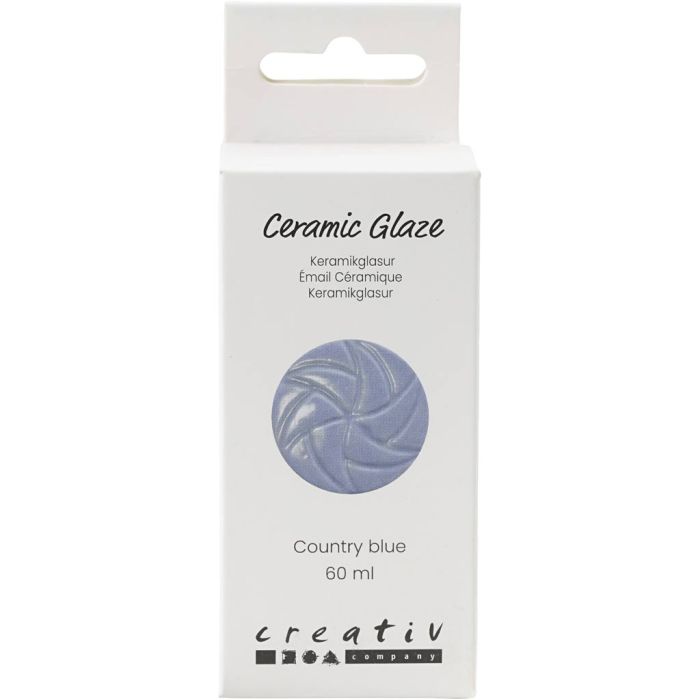 Smalto per Ceramica, 984-1101 °C, opaca, Country Blue, 60 ml/ 1 vasch.