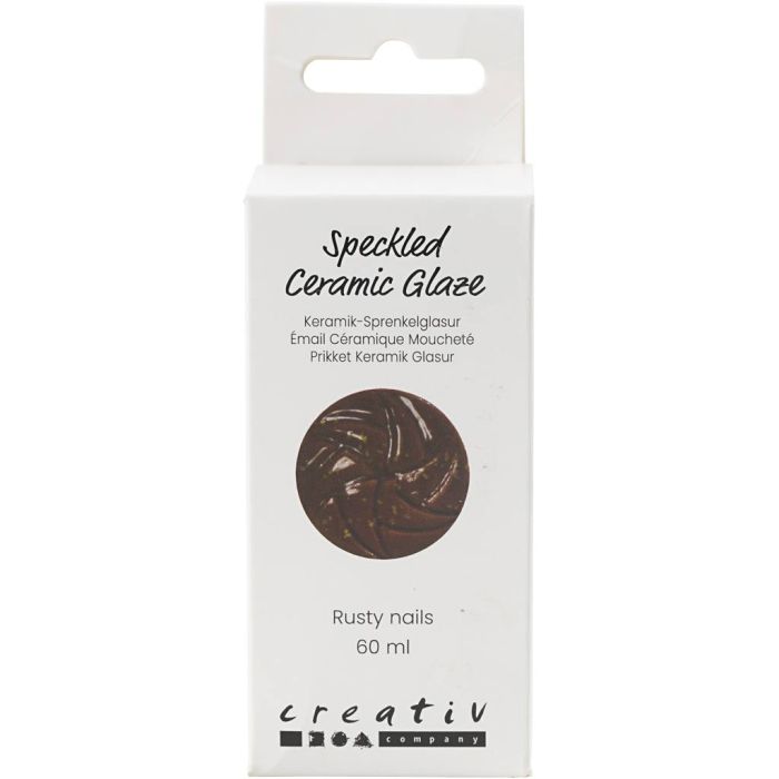 Smalto per Ceramica Punteggiato, 999-1060 °C, opaca, Rusty Nails, 60 ml/ 1 vasch.