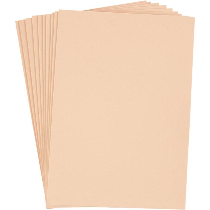 Fogli di gomma crepla, A4, foglio 210x297 mm, spess. 2 mm, panna, 10 fgl./ 1 conf.