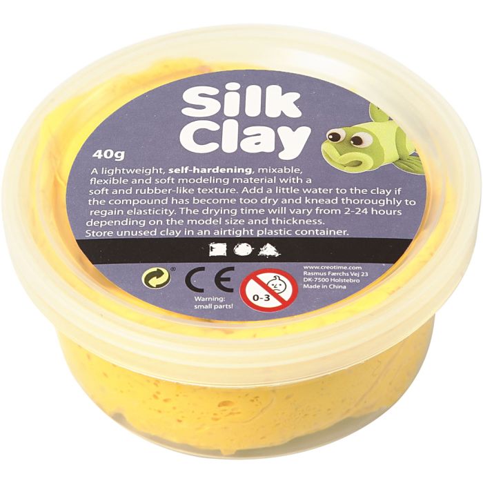 Silk Clay®, giallo, 40 g/ 1 vasch.
