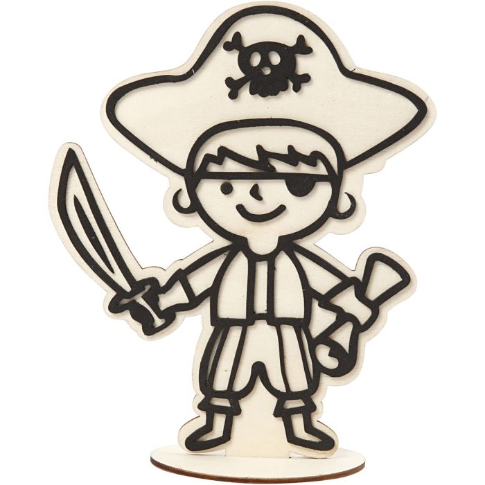 Figura decorativa, pirata, 19 cm, 1 pz
