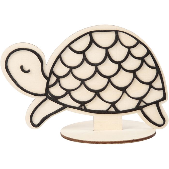 Figura decorativa, tartaruga, H: 10 cm, 1 pz