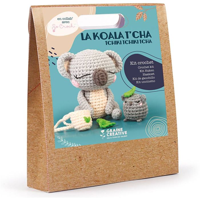 Kit uncinetto Amigurumi, Koala, misura 12.5 cm, 1 conf.
