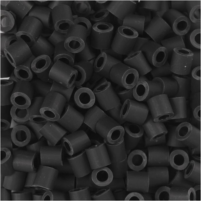 Perline NABBI BioBeads, misura 5x5 mm, misura buco 2,5 mm, medium, nero, 3000 pz/ 1 conf.