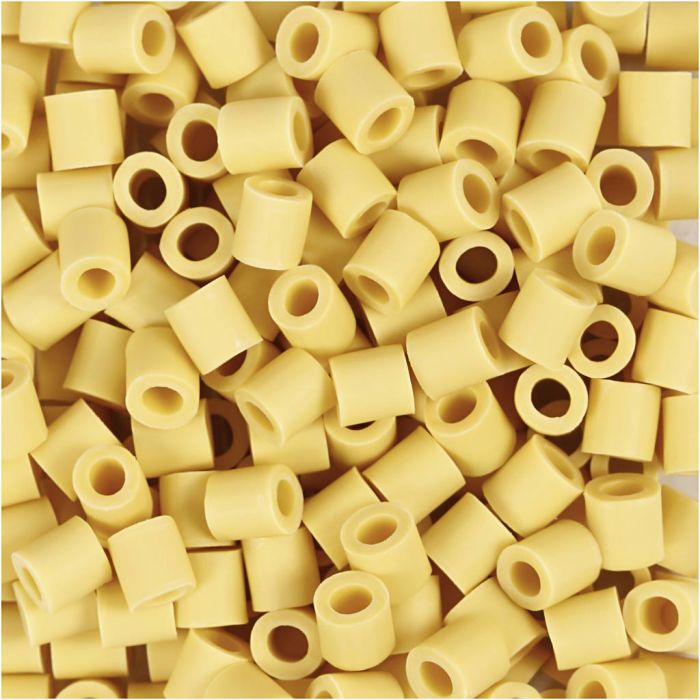 Perline NABBI BioBeads, misura 5x5 mm, misura buco 2,5 mm, medium, giallo, 1000 pz/ 1 conf.