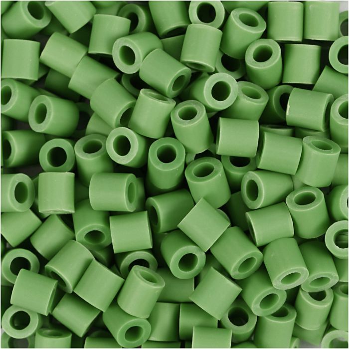 Perline NABBI BioBeads, misura 5x5 mm, misura buco 2,5 mm, medium, verde, 3000 pz/ 1 conf.