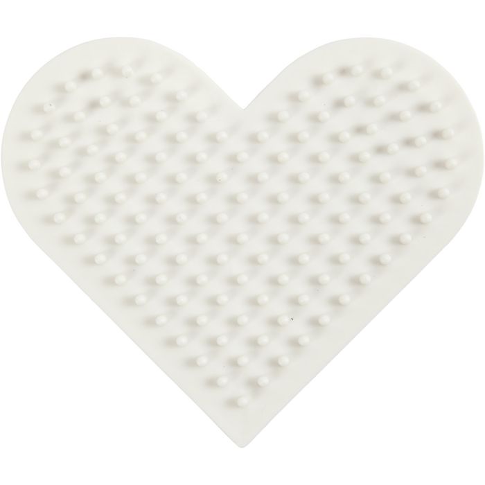 Pannello Forato NABBI BioBeads, Cuore piccolo, misura 7x8,5 cm, medium, 1 pz
