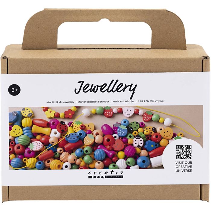 Kit Fai da te Misto Mini Gioielli, ca. 564 pz, colori vivaci, 1 conf.