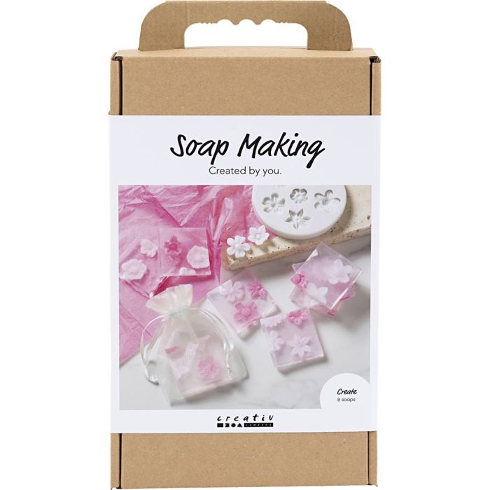 Kit Fai da te Produzione di Sapone, Fiori, rosato/rosa, 1 conf.