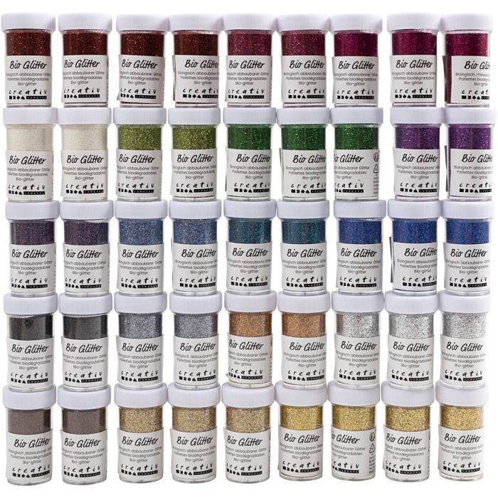 Brillantini bio, colori asst., 46x27 ml/ 1 conf.