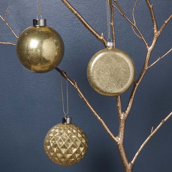 Palle di vetro con glitter all'interno