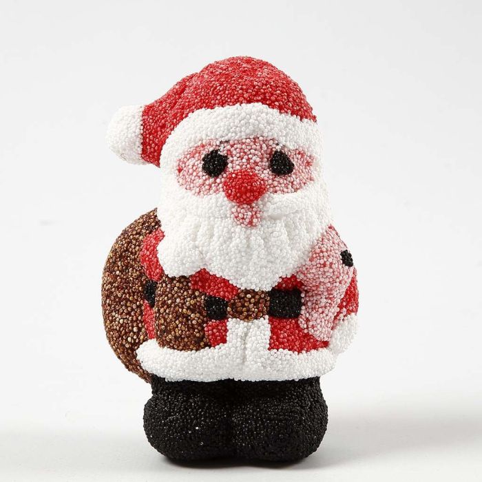Babbo Natale di polistirolo coperto di Foam Clay