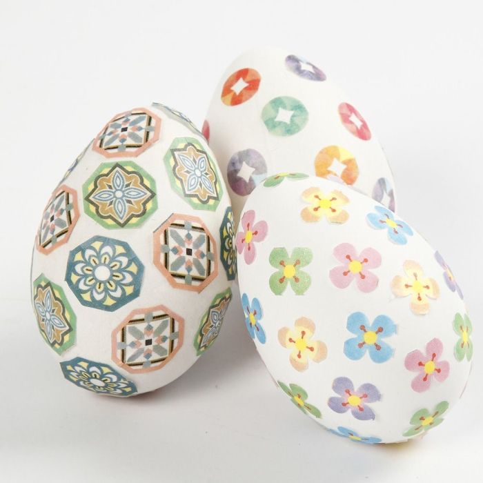 Uova decorate con Masking Tape