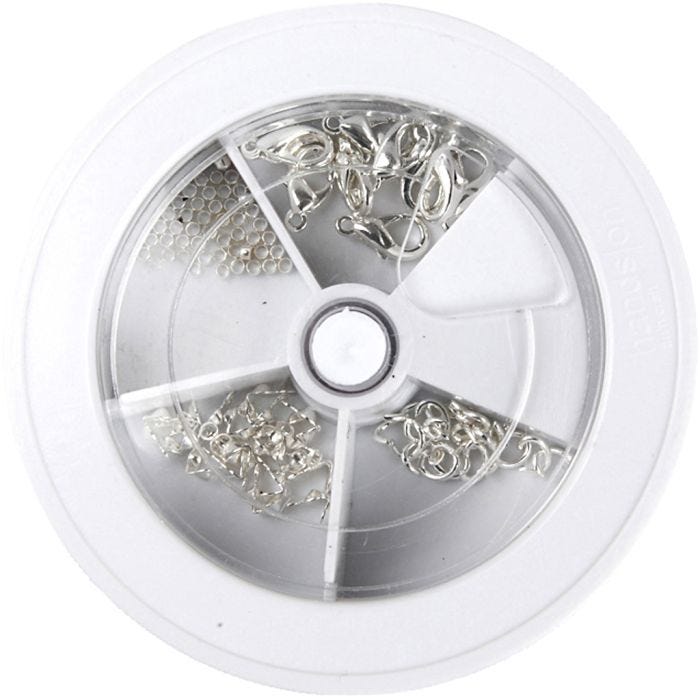 Kit iniziale per gioielli, placcato argento, 1 set