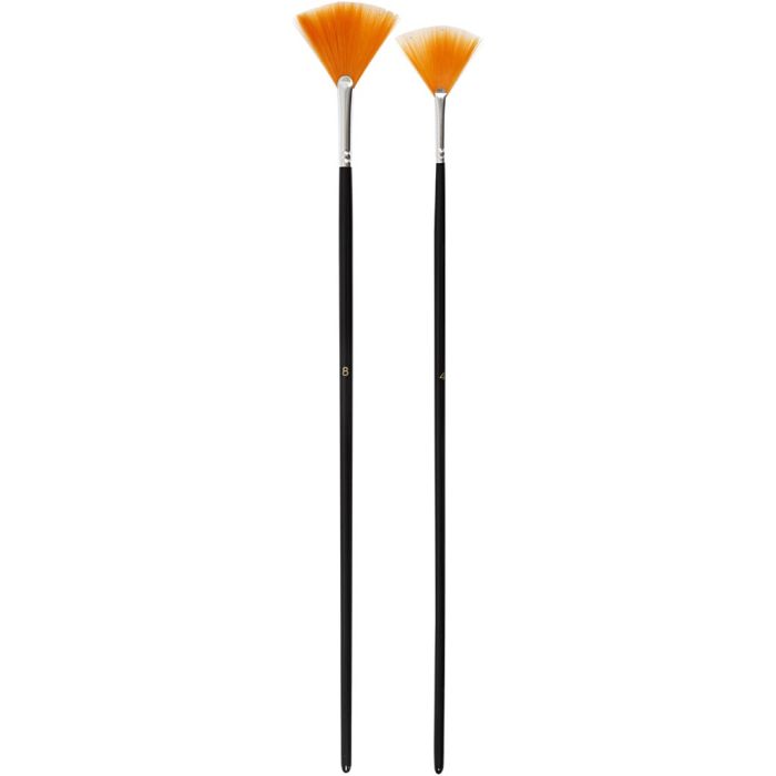 Pennelli Gold Line, dim. 4+8, L: 29-30 cm, L: 2-3 mm, Ventaglio, 2 pz/ 1 conf.