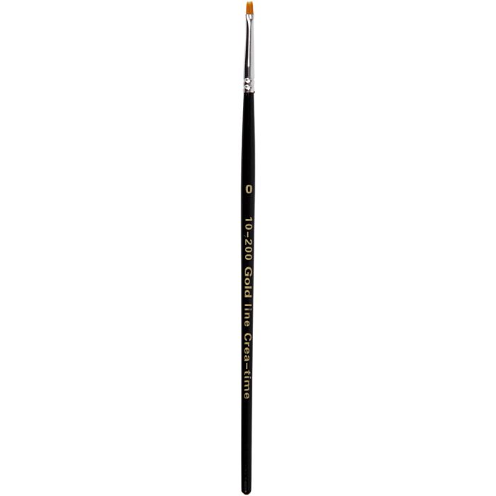 Pennelli Gold Line, piatto, 0, L: 18,5 cm, L: 1 mm, 12pz/ 1 conf.