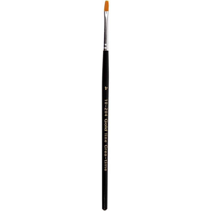 Pennelli Gold Line, piatto, dim. 4, L: 18,5 cm, L: 2 mm, 12 pz/ 1 conf.