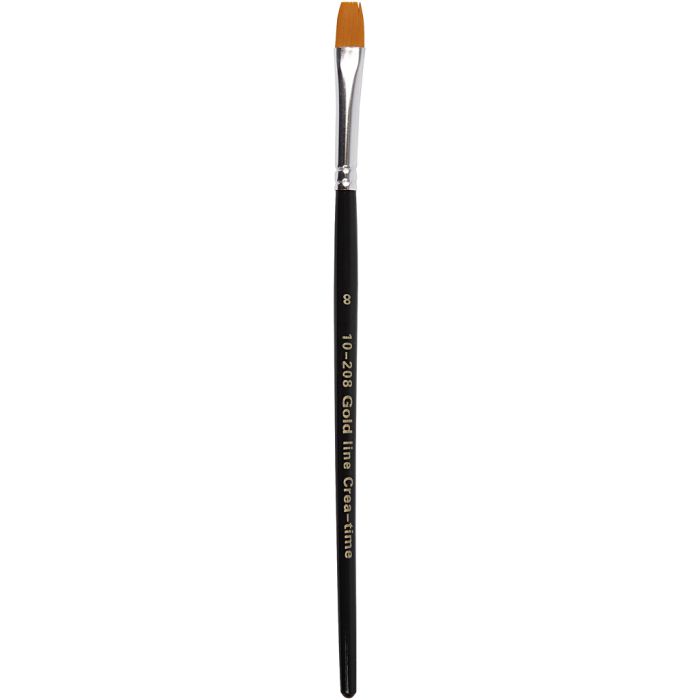 Pennelli Gold Line, 8, L: 18,5 cm, L: 8 mm, piatto, 12pz/ 1 conf.