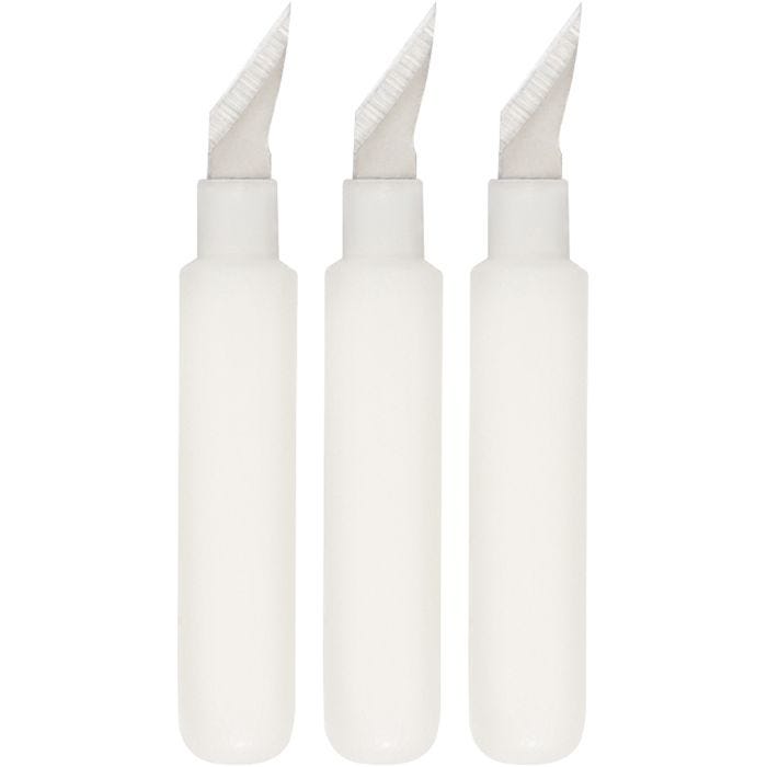 Lame di ricambio per taglierino girevole Fiskars FingerTip Art Knife, L: 5 mm, L: 3 mm, 3 pz/ 1 conf.