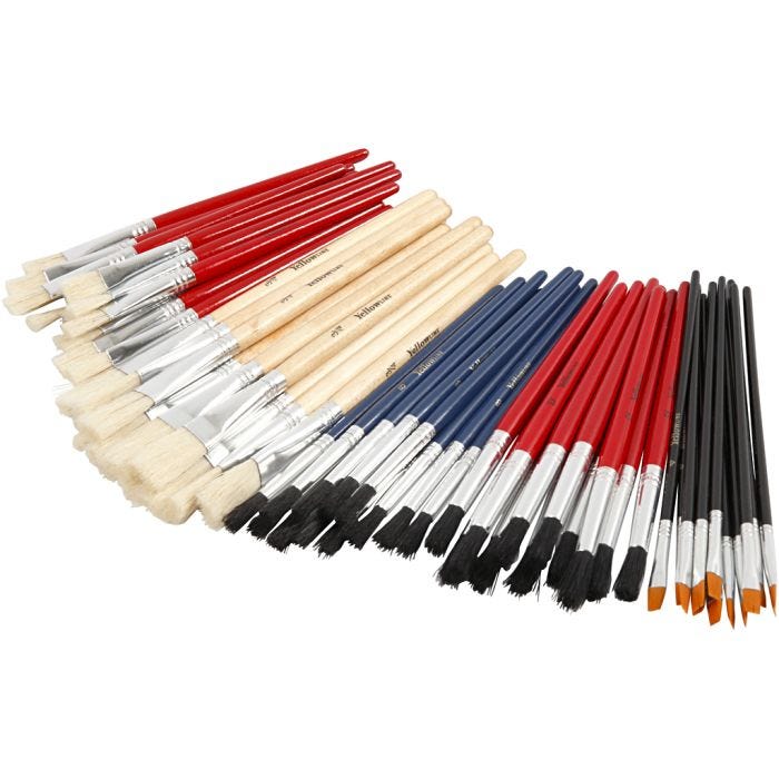 Set Pennelli YellowLine, dim. 4+8+10+12+3/4, 60 pz/ 1 conf.
