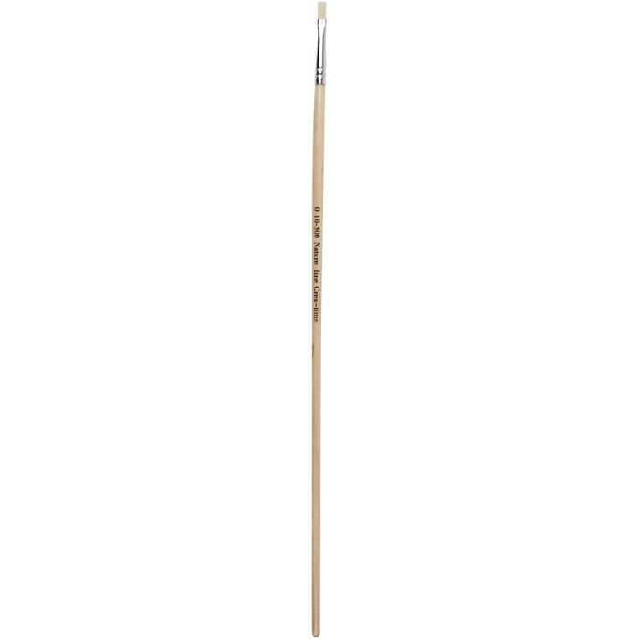 Pennello Nature Line, 0, L: 4 mm, manici lunghi, 12pz/ 1 conf.
