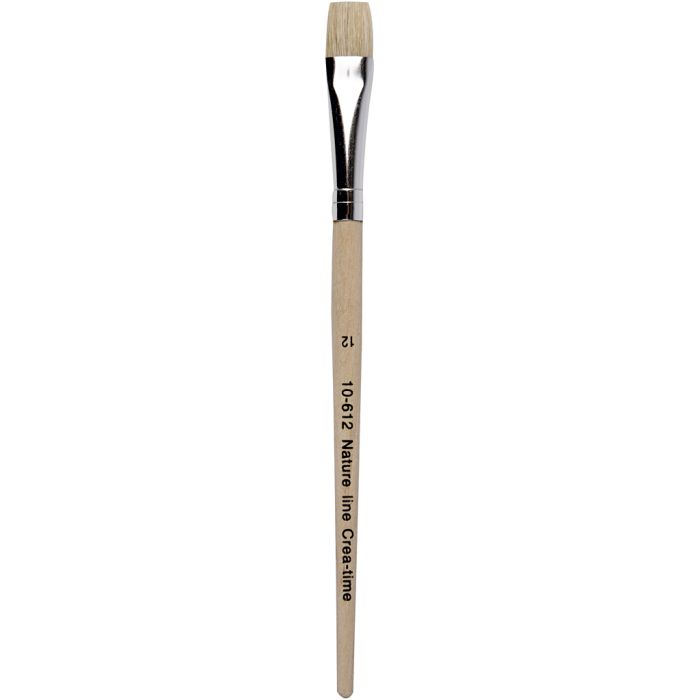 Pennello Nature Line, dim. 12, L: 19 cm, L: 11 mm, piatto, 12 pz/ 1 conf.