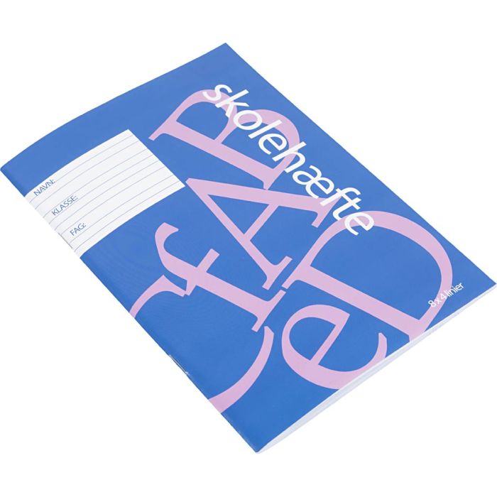 Quaderno scolastico, A5, misura 14,8x21 cm, Numero di pagina 64, 200 pz/ 1 conf.