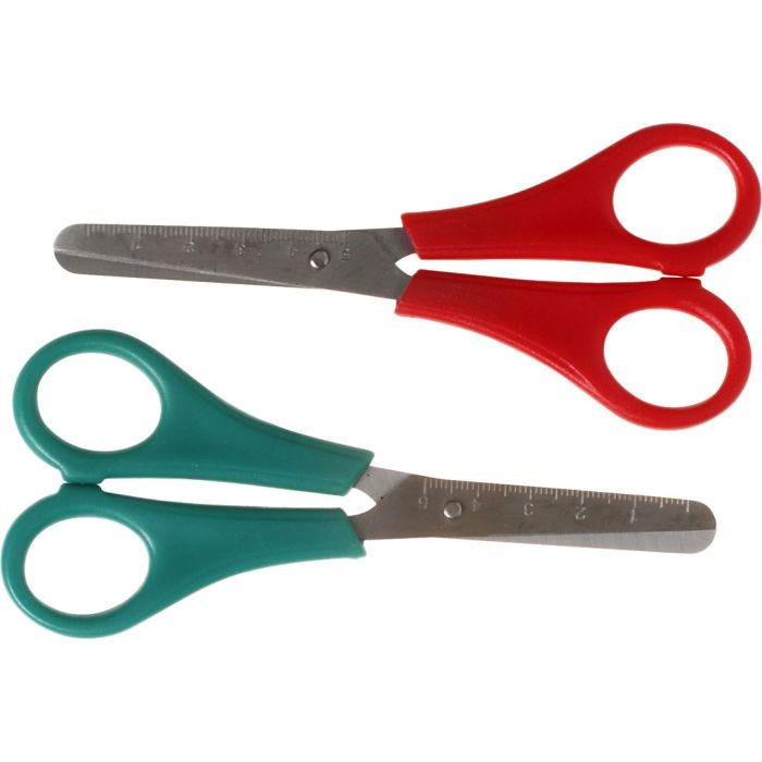 Forbici per Bambini, L: 13 cm, 12 pz/ 1 conf.