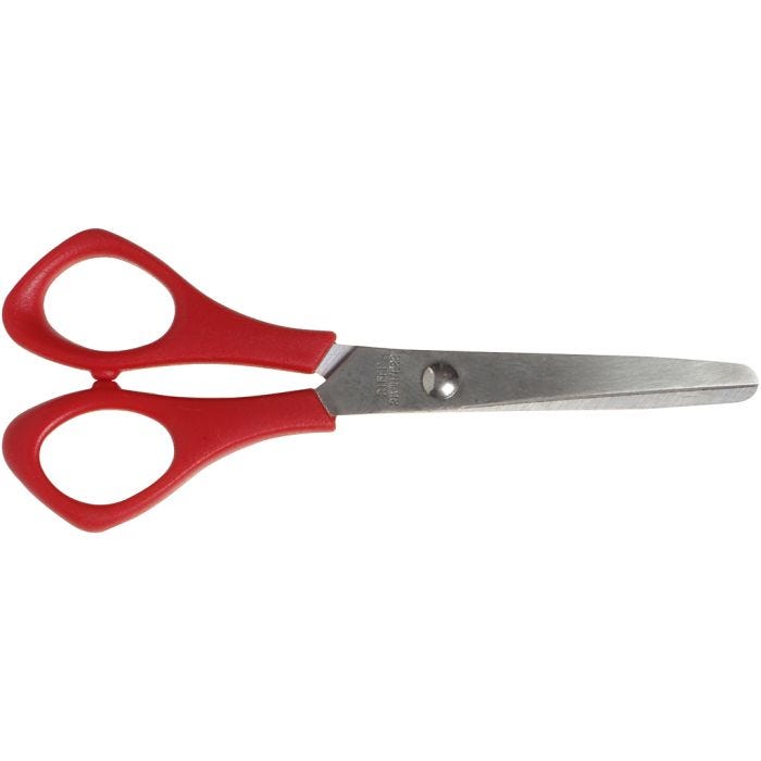 Forbici per la Scuola, L: 14 cm, rond, mancini, 1 pz
