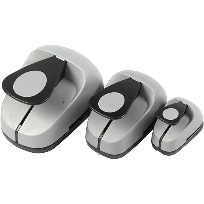 Set perforatori creativi, uovo, misura 25+50+76 mm, 3 pz/ 1 conf.