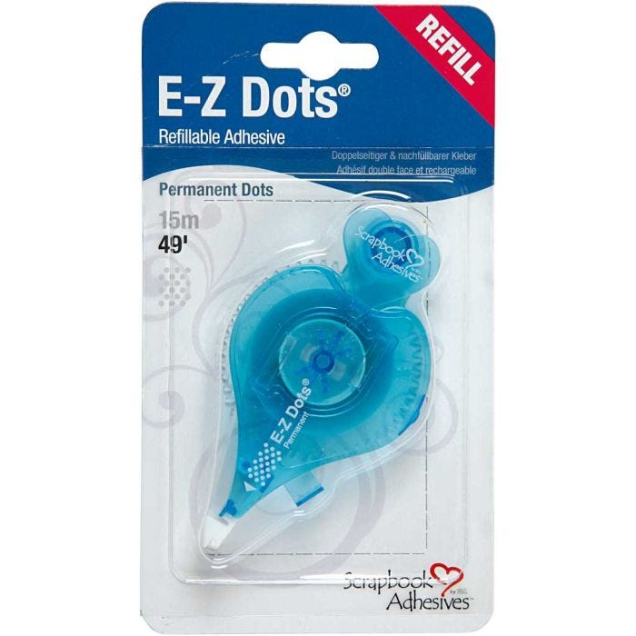 E-Z Runner® - ricarica, puntini, permanente, L: 8 mm, 15 m/ 1 rot.
